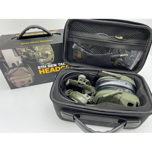 6TH GEN TACTICAL HEADSET тактическая гарнитура, звукосниматель и шумоподавление, активные в Красноярске