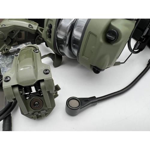 6TH GEN TACTICAL HEADSET тактическая гарнитура, звукосниматель и шумоподавление, активные в Красноярске