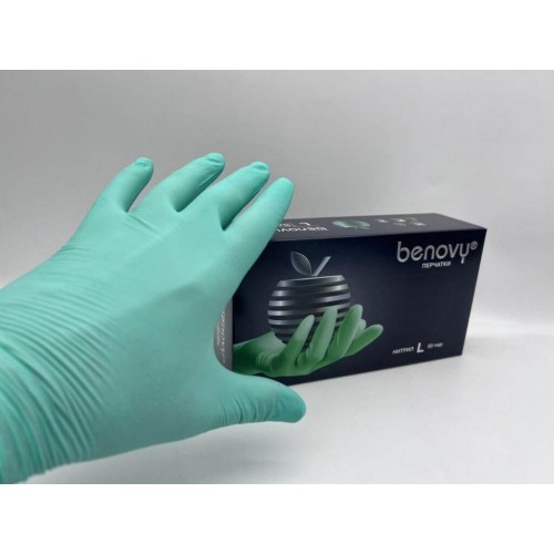 BENOVY MULTICOLOR НИТРИЛ медицинские цветные перчатки в Красноярске