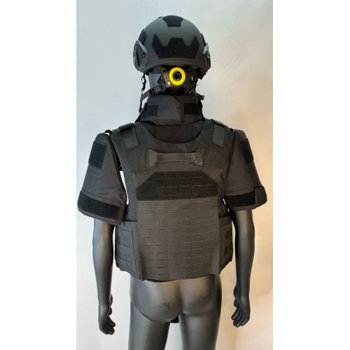 Бронежилет разгрузочный UNIVERSAL ARMOR в Красноярске (СВМПЭ + бронеплиты Бр5 класса) черный